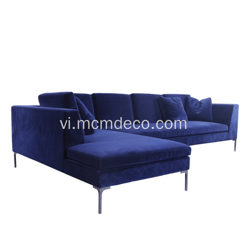 Hiện đại vải Charles góc sofa